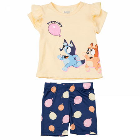 Bluey Toddler Girls's Shirt and Shorts 2-Piece Set